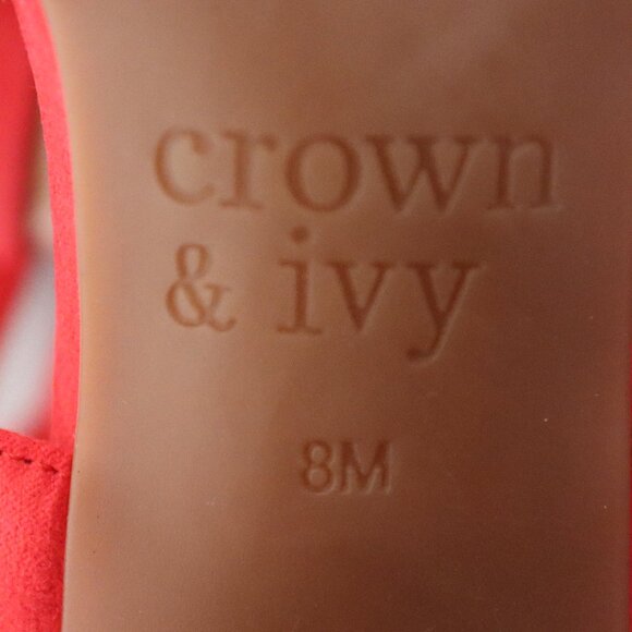 Crown & Ivy  Lucyn Tassel Heels with Ankle Strap Size 8 - Picture 11 of 11